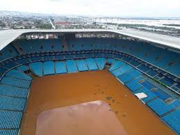 ポルトアレグレ　洪水　浸水　アレーナ　グレミオ　スタジアム内部